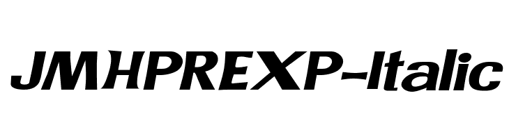 JMHPREXP-Italic  les polices de caractères gratuit tlcharger