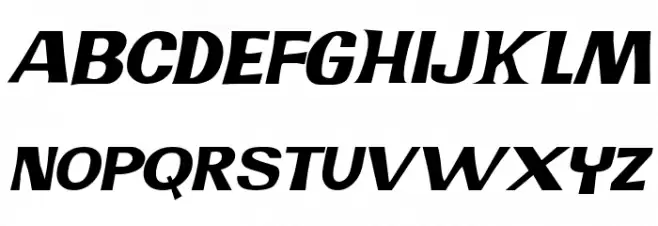 JMHPREXP-Italic Caratteri MAIUSCOLE