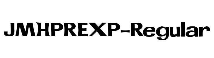 JMHPREXP-Regular  Frei Schriftart Herunterladen