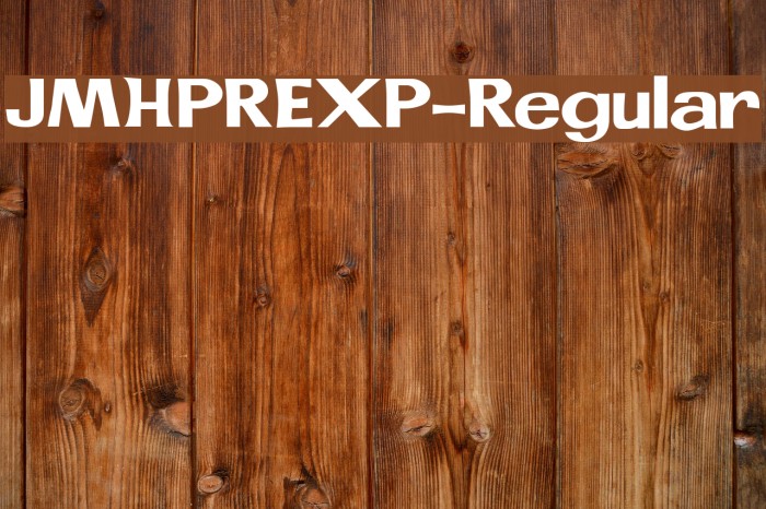 JMHPREXP-Regular Example 1