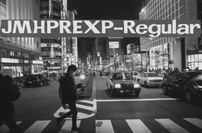 JMHPREXP-Regular Font examples