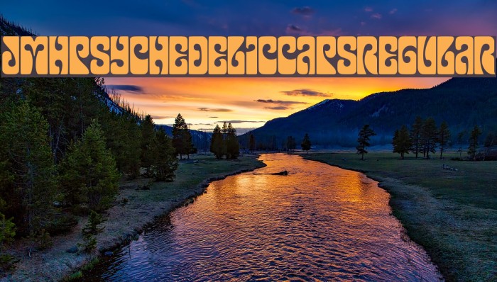 JMHPsychedelicCAPS-Regular Font examples