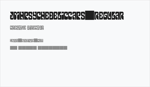 JMHPsychedelicCAPS-Regular Business Card