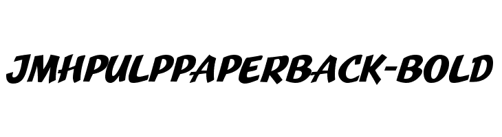 JMHPulpPaperback-Bold Font