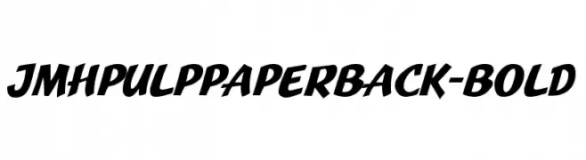 JMHPulpPaperback-Bold  font caratteri gratis