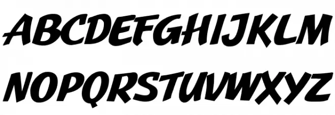 JMHPulpPaperback-Bold Font Litere mari