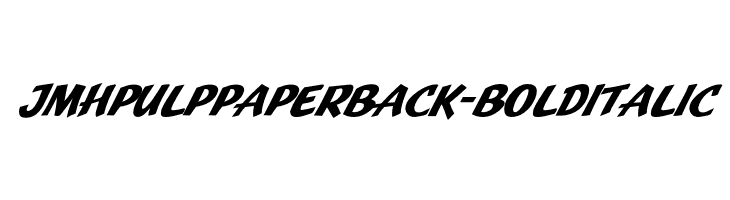 JMHPulpPaperback-BoldItalic  Fuentes Gratis Descargar