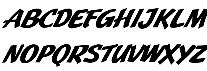 JMHPulpPaperback-BoldItalic Font LOWERCASE