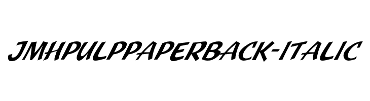 JMHPulpPaperback-Italic Fonte