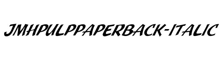JMHPulpPaperback-Italic  नि: शुल्क फ़ॉन्ट्स डाउनलोड