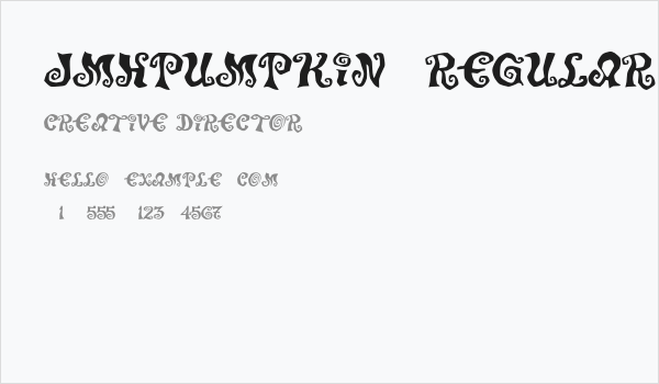 JMHPumpkin-Regular Business Card