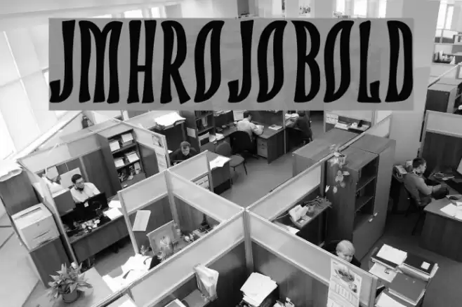 JMHROJO-Bold Font examples