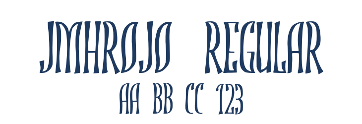 JMHROJO-Regular Font Preview
