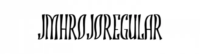 JMHROJO-Regular  les polices de caractères gratuit tlcharger