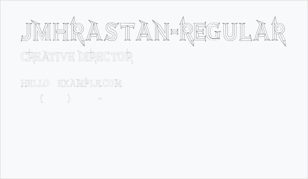 JMHRastan-Regular Business Card