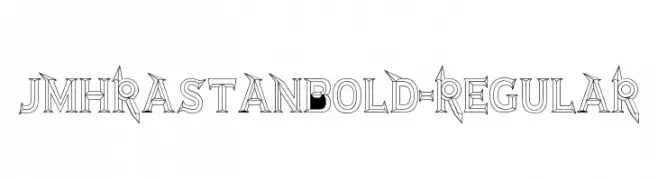 JMHRastanBold-Regular  Free Fonts Download