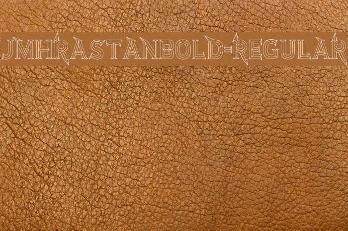JMHRastanBold-Regular Example 1