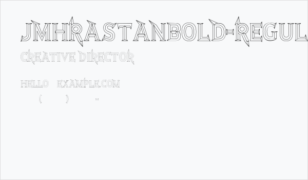 JMHRastanBold-Regular Business Card