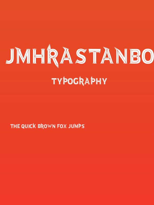 JMHRastanBoldBlack-Regular Poster