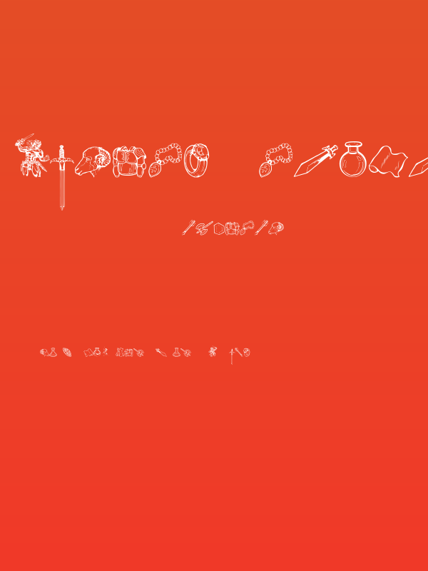 JMHRastanDingbats-Regular Poster