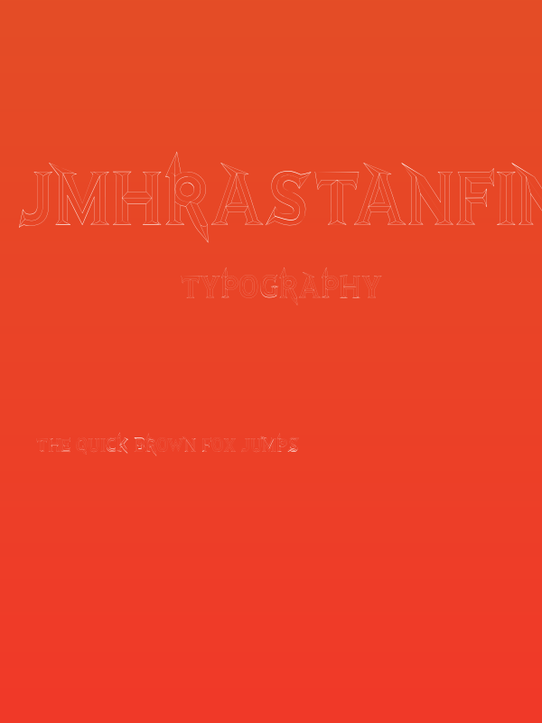 JMHRastanFine-Regular Poster