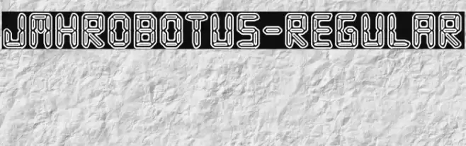JMHRobotus-Regular Polices examples