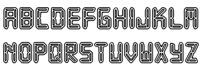 JMHRobotus-Regular Font LOWERCASE