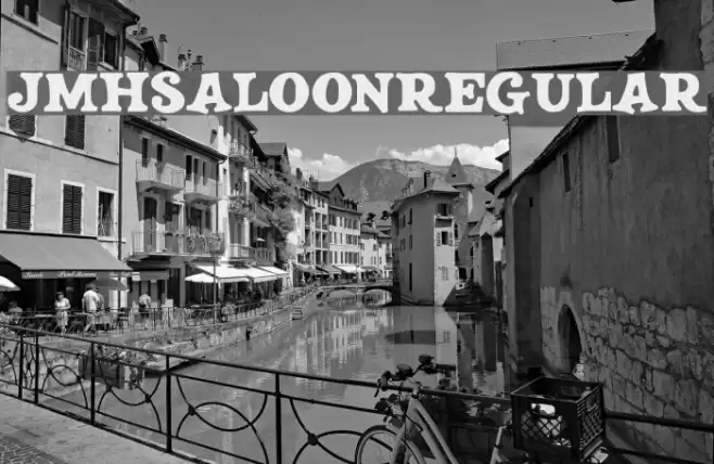 JMHSALOON-Regular फ़ॉन्ट examples
