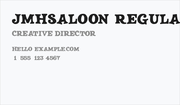 JMHSALOON-Regular Business Card