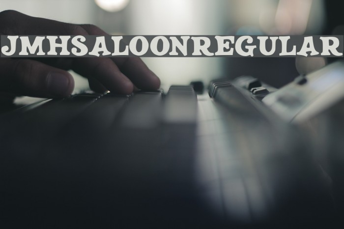JMHSALOON-Regular Font examples