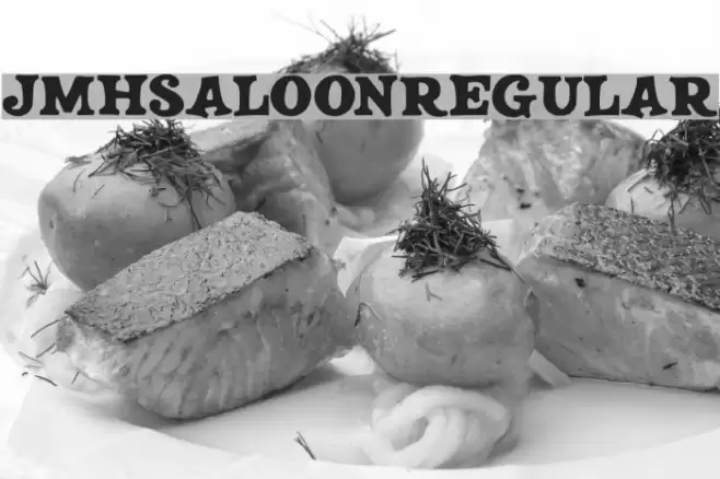 JMHSALOON-Regular Font examples