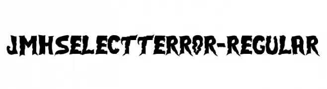 JMHSELECTTERROR-Regular  font caratteri gratis