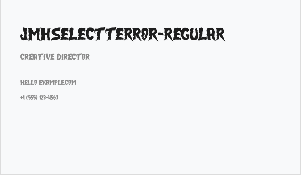 JMHSELECTTERROR-Regular Business Card