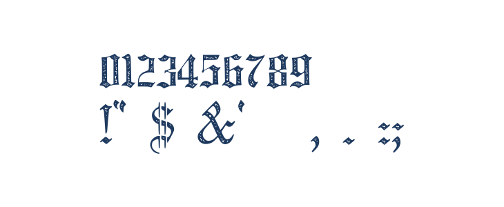 JMHSantaMariaRough-Regular Other Characters