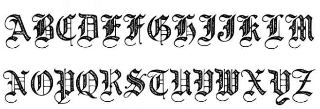 JMHSantaMariaRough-Regular 字体 大写