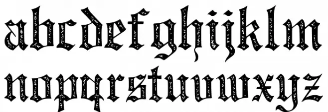 JMHSantaMariaRough-Regular Schriftart Kleinbuchstaben