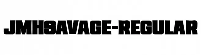 JMHSavage-Regular  font caratteri gratis
