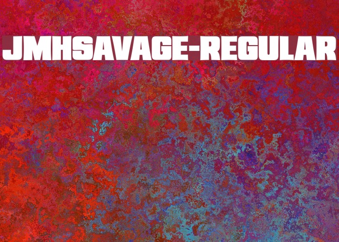 JMHSavage-Regular Font examples
