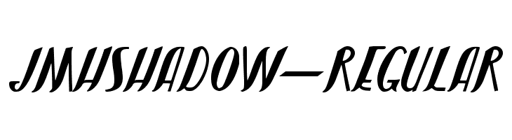 JMHShadow-Regular फ़ॉन्ट