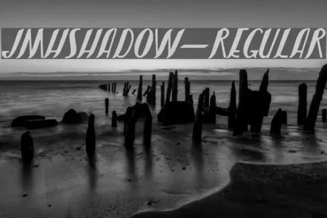 JMHShadow-Regular Fonte examples