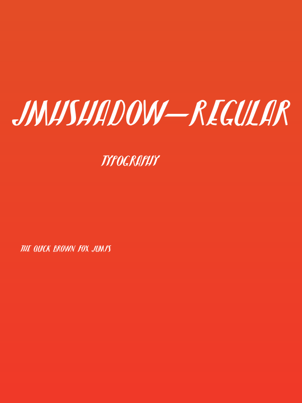 JMHShadow-Regular Poster