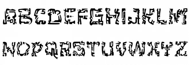 JMHSpaceTrash-Regular Schriftart Groß