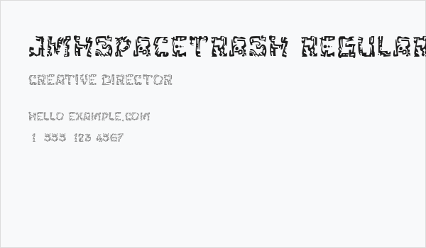 JMHSpaceTrash-Regular Business Card