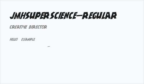 JMHSuperScience-Regular Business Card