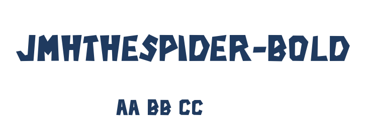 JMHTHESPIDER-Bold Font Preview