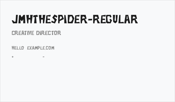 JMHTHESPIDER-Regular Business Card