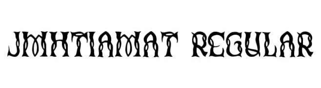 JMHTiamat-Regular  Скачать бесплатные шрифты