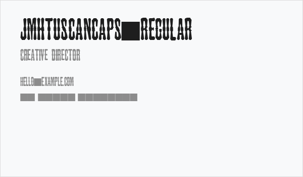 JMHTuscanCAPS-Regular Business Card