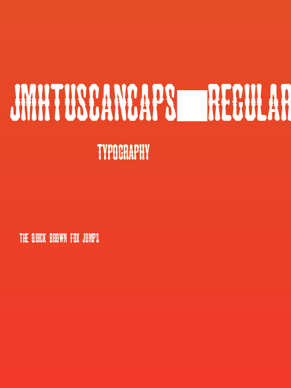 JMHTuscanCAPS-Regular Poster