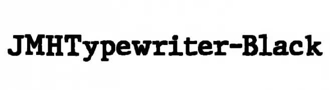 JMHTypewriter-Black  Descarca Fonturi Gratis